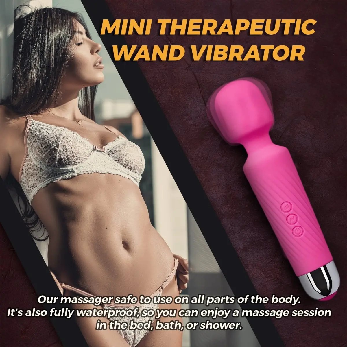 Love Salve Wand Massager - Silent Waterproof Design Ideal for Stress Relief - Love Salve